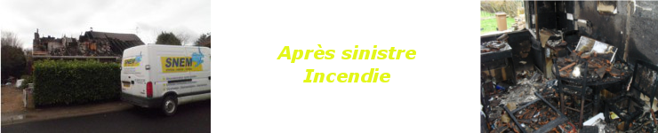 après sinistre incendie